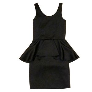 Peplum mini dress